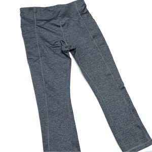 Avia Cropped Compression Yoga Tights Leggings Heather Gray XS NWOT